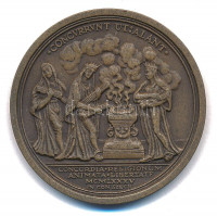 1985. 'II. Rákóczi Ferenc fejedelemmé választásának 280. évfordulójára' bronz emlékérem (42,5mm) T:AU