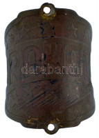 DN 'Rakol' kerékpár vázra szerelhető bronz jelvény (33x46mm) T:2,2- kis rep.ND 'Rakol' bronze badge that can be mounted on a bicycle frame (33x46mm) C:XF,VF small crack
