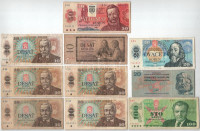 Csehszlovákia 1960-1989. 10db vegyes bankjegy T:vegyesCzechoslovakia 1960-1989. 10pcs of mixed banknotes C:mixed