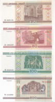Fehéroroszország 2000. 20R-500R (4xklf) T:IBelarus 2000. 20 Rubles - 500 Rubles (4xdiff) C:UNC