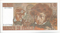 Franciaország 1978. 10Fr 'Berlioz', 'X.304 243798' T:I-France 1978. 10 Francs 'Berlioz', 'X.304 243798' C:AUKrause P#150c
