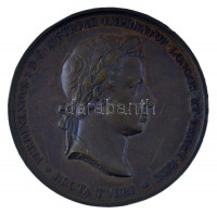 Ausztria 1838. 'V. Ferdinánd megkoronázása' bronz koronázási emlékérem. Szign.: L. Manfredini F. (52mm) T:XF ph, karcAustria 1838. 'Coronation of Ferdinand V' bronze commemorative coronation medallion. Sign.: L. Manfredini F. (52mm) C:XF