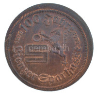 Ausztria 1978. '100 éves a Linzi Takarékpénztár' kétoldalas, bronz emlékzseton (22mm) T:AU patinaAustria 1978. '100 Jahre - Linzer Sparkasse' two-sided, bronze token (22mm) C:AU patina