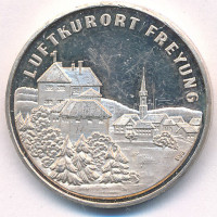 Németország DN 'Freyung - Bajor Nemzeti Park' kétoldalas Ag emlékérem (11,10g/986/26mm) T:1-Germany ND 'Freyung - Tor Zum Nationalpark Beyer.Wald' two sided Ag commemorative medallion (11,10g/986/26mm) C:AU