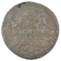 Ptolemaida Egyiptom / III. Ptolemaiosz Euergetész Kr. e. 246-222. Drachma bronz (42mm/62,21g) T:F anyaghiba Ptolemaic Kingdom / Ptolemy III Euergetes 246-222. BC. Drachma bronze 'BASILEOS PTOLEMAIOU' (42mm/62,21g) C:F metal error