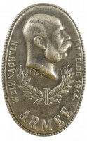 Osztrák-Magyar Monarchia 1914. 'I. Hadsereg - Karácsony a fronton 1914' fém jelvény, 'GUSTAV GURSCHNER' gyártói jelzéssel (41x27mm) T:1-Austro-Hungarian Monarchy 1914. 'I. Armee - Weihnachten im Felden 1914' metal badge, with 'GUSTAV
