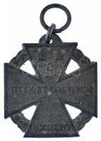 1916. 'Károly-csapatkereszt' Zn kitüntetés mellszalag nélkül T:XF,VF oxidációHungary 1916. 'Charles Troop Cross' Zn decoration without ribbon C:XF,VF oxidationNMK 295.