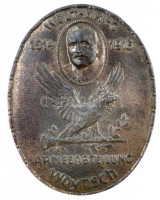 Osztrák-Magyar Monarchia 1916. 'Woyrsch hadseregcsoport - Világháború 1914-1916' Zn sapkajelvény (41x32mm) T:1-Austro-Hungarian Monarchy 1916. 'Armeeabteilung Woyrsch - Weltkrieg 1914-1916' Zn cap badge (41x32mm) C:AU