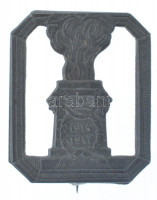 Osztrák-Magyar Monarchia 1917. '1914-1917' Zn sapkajelvény, függőleges Fe tűvel (29x24mm) T:2 / Austro-Hungarian Monarchy 1917. '1914-1917' Zn cap badge with vertical Fe pin (29x24mm) C:XF