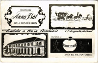 1966 Balatonfüred, Üdvözlet a 141. Anna Bálról, belépőjegy, reklámlap + '1966 Annabál Balatonfüreden' So. Stpl. (EK)