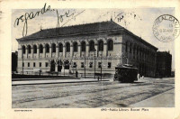 Boston, Public Library, tram  (EK)