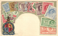 United Kingdom - set of stamps, Ottmar Zieher's Carte Philatelique litho