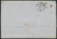 1861 1858 10kr + 1861 5kr vegyes bérmentesítés levélen / mixed franking on cover 'TRIEST'