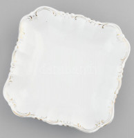 cca 1910-1930 MZ Austria négyoldalas porcelán kínáló, jelzéssel, kis kopottsággal, 25x25 cm