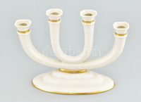 Rosenthal négyágú gyertyatartó, porcelán, kopott, m: 20,5 cm