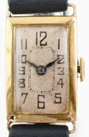 Arany 18k tokos női, mechanikus karóra, működik, 14x26mm