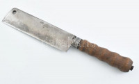 Régi hentesbárd, jelzett, h: 33 cm