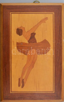 Táncos lány. Intarzia 29x25 cm