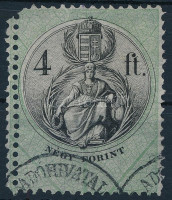 1868 4Ft kettős fogazással / double perforation