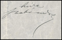 1912.XI.18., Rákosliget, Szabó Endre (1849-1924) költő, író, hírlapíró, műfordító, a Petőfi Társaság tagja, az Üstökös korábbi szerkesztőjének levele Gerő Ödön (1863-1939) írónak, műkritikusnak, amelyben megemlíti hogy