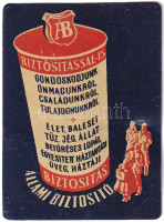 1956 Állami Biztosító fém kártyanaptár