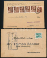 1938-1944 10 db köznapi levél, főleg családi levelezés,