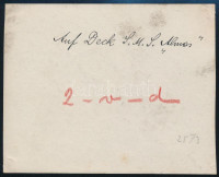 cca 1914-1918 SMS Álmos, az Osztrák-Magyar Császári és Királyi Haditengerészet (k.u.k. Kriegsmarine) hadihajójának fedélzetén, a hátoldalon feliratozott fotó, 9x11 cm / cca 1914-1918 SMS Álmos, Austro-Hungarian Navy (k.u.k.