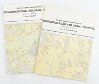 1971, 1975 Szeged, Kiskunhalas földtani térkép, 1:200 000