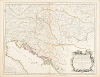Hongrie, Transilvanie, E Sclavonie ...Magyarország és Erdély rézmetszetű térképe. Par le S. Sanson... A Paris Chez Pierre Mariette rue S. Jacques. 1665. Képméret: 550x425 mm. / 1665 Colored copper plate map of Transyvania and the Kingdom