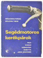 Mészáros Ferenc - Moldvai Tibor: Segédmotoros kerékpárok. (Riga, Komár, Verhovina, Babetta, Jawa Mustang). Bp., 1982, Műszaki Könyvkiadó. Fekete-fehér képekkel illusztrált. Kiadói kartonált papírkötés, kissé sérült borítóval.