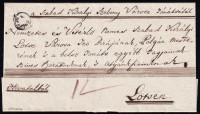 1831 Hivatalos levél 'EPERIES' gyűszűbélyegzéssel - Lőcse (Rompes 80 p)
