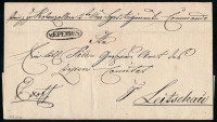 1834 Ex offo 'v.EPERIES' - Lőcse (Rompes 30 p)