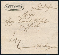 1834 Portós levél 'DEBRECZIN'