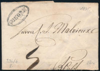 1835 Portós levél 'COMORN' - Pest