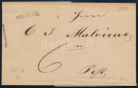 1837 Portós levél / Unpaid cover 'NEUSOHL' - Pest