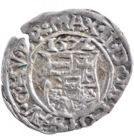 1572K-B Denár Ag 'Miksa' (0,44g) T:2- patina, kis kitörésHungary 1572K-B Denar Ag 'Maximilian' (0,44g) C:VF patina, crackedHuszár: 992.,Unger II.: 766.a