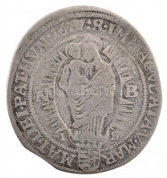 1677N-B/I-S 15kr Ag 'I. Lipót' Nagybánya (5g) T:2-,3 lapkavég, patina / Hungary 1677N-B/I-S 15 Kreuzer Ag 'Leopold I' Baia Mare (5g) C:VF,F planchet edge, patina Huszár: 1433., Unger II.: 1066.a