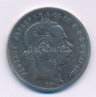 1879KB 1Ft Ag 'Ferenc József / Középcímer' T:F patina Adamo M15