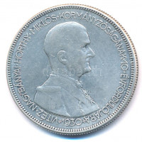 1930. 5P Ag 'Horthy jobbra' hajas T:2,2- kis karcAdamo P8
