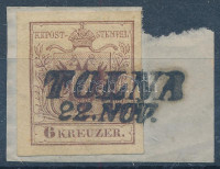 1850 6kr HP III. finom nyomat 'TOLNA'