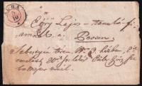 1850 3kr levélen 'ALBA' - 'PESTH'