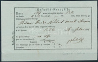 1865 Aufgabs Recepisse Lubló - Lőcse
