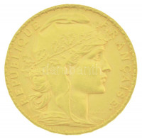 Franciaország 1906. 20Fr Au (6,46g/0.900) T:AU,XFFrance 1906. 20 Francs Au (6,46g/0.900) C:AU,XFKrause KM#857