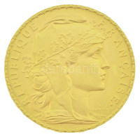 Franciaország 1911. 20Fr Au (6,46g/0.900) T:AUFrance 1911. 20 Francs Au (6,46g/0.900) C:AUKrause KM#857