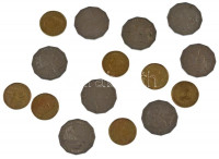 Ausztrália 1977-2005. 50c Cu-Ni (8xklf) különböző emlékkiadások + 1986-2002. 1D Al-bronz (7xklf) különböző emlékkiadások T:UNC-XFAustralia 1977-2005. 50 Cents Cu-Ni (8xdiff) different commemorative coins + 1986-2002. 1 Dollar