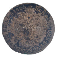 Ausztria 1820A 3kr Ag 'Ferenc' T:VF patina Austria 1820A 3 Kreuzer Ag 'Franz II' C:VF patinaKrause KM# 2118