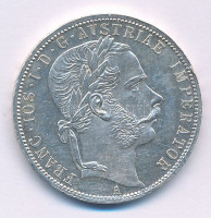Ausztria 1866A 1Fl Ag 'Ferenc József' T:AU Austria 1866A 1 Florin Ag 'Franz Joseph' C:AU Krause KM#2220