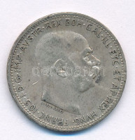 Ausztria 1915. 1K Ag 'Ferenc József' T:2- patina, ph.Austria 1915. 1 Krone Ag 'Franz Joseph' C:VF patina, edge errorKrause KM#2820