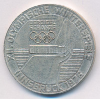 Ausztria 1974. 100Sch Ag 'Innsbruck - XII. téli olimpia / Lesikló sánc' T:2 patinaAustria 1974. 100 Schilling Ag 'Winter Olympics Innsbruck / Ski take-off ramp' C:XF patinaKrause KM#2929