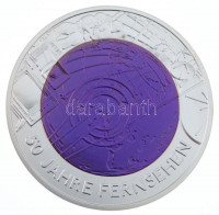 Ausztria 2005. 25E Ag-Nb '50 éves a televíziózás' T:BU kis patina Austria 2005. 25 Euro Ag-Nb '50 Years of Television' C:BU small patina Krause KM# 3119